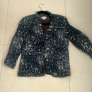 Navy and White Calvin Klein Blazer